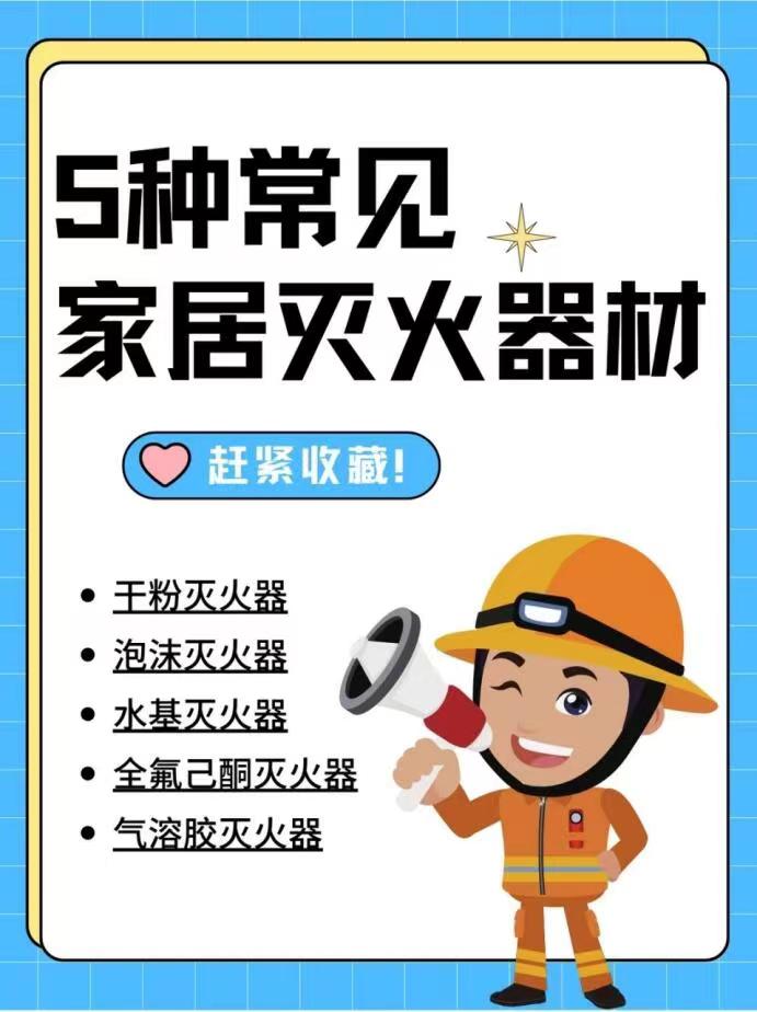 衆力消防設備78：五種常見的家居滅火器材。